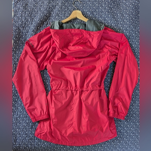 Columbia Hot Pink and Gray Hooded Windbreaker - Picture 2 of 5